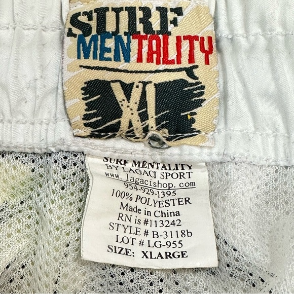 Men's Surf Mentality Hawaiian Swim Trunks Size XL - Picture 3 of 10